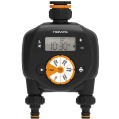 Vanningstimer dobbel til vannslange svart