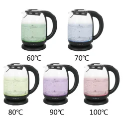 Vannkoker m/temperaturinnstillinger 1,7L glass