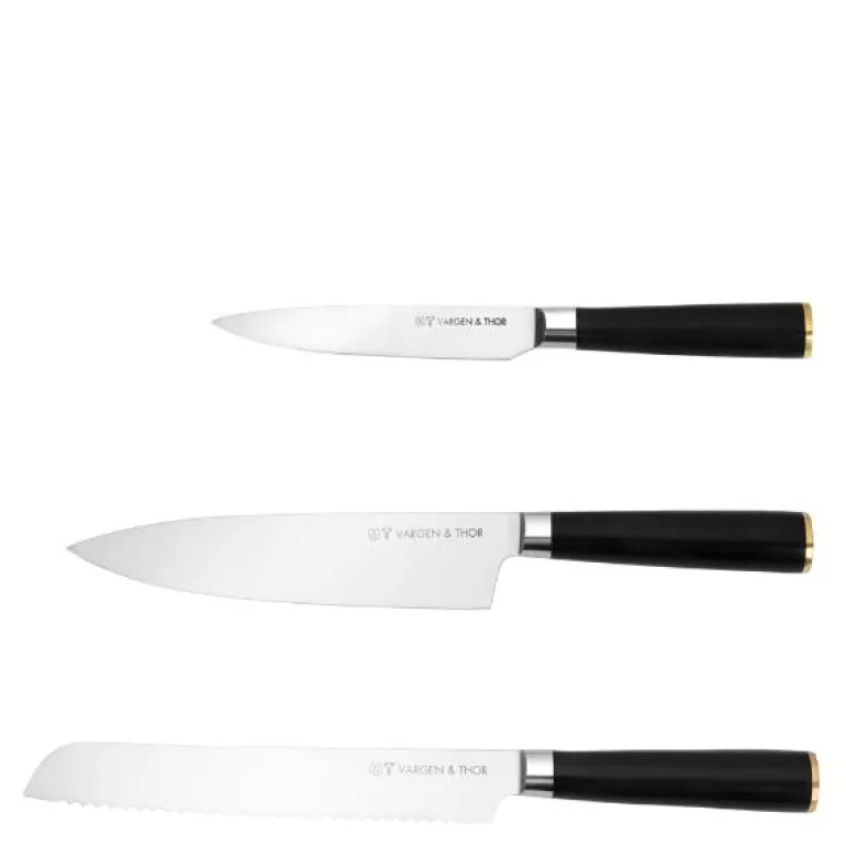 Vargavinter Elmer, Roy, Roy mini knivsett 3 deler 21 cm cm svart