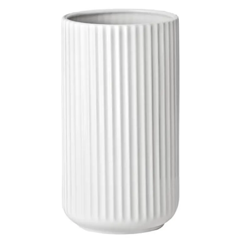 Vase 25 cm hvit