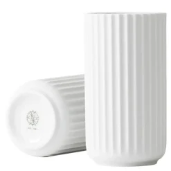 Vase 15,5 cm hvit blank