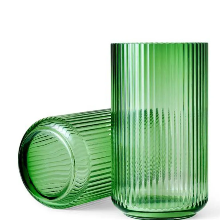 Vase h31 cm grønn