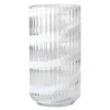 Vase munnblåst glass 20,5 cm swirl white
