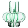 Vases vase 20 cm klar/grønn