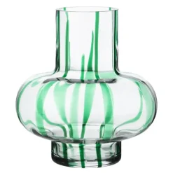 Vases vase 20 cm klar/grønn