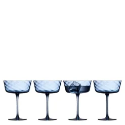 Vienna champagneskål 35 cl 4 stk blå