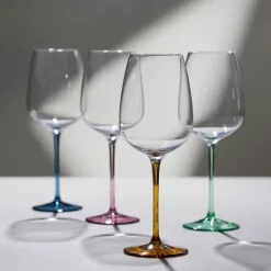 Vienna vinglass 53 cl 4 stk blå