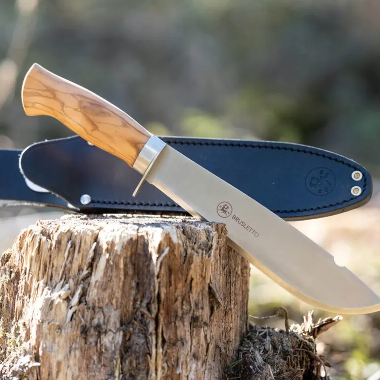 Villmarka stor kniv 36 cm oliventre