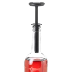 Vinstopper med vakuumpumpe svart