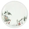Vinter tallerken flat rett kant 26 cm Ildfast porselen hvit