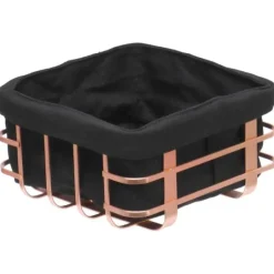 Vintri brødkurv 19x19 kobber/svart