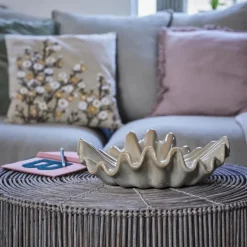 Viola skål 8,8x33,5 cm sand