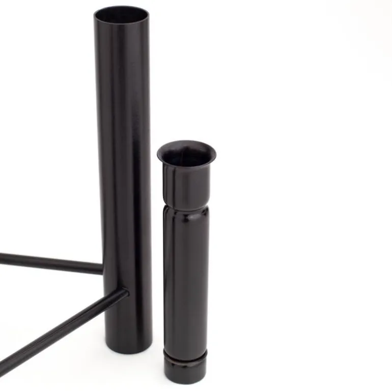 Vista vase/lysestake svart