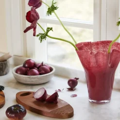 Viva vase 20 cm vinrød