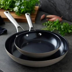 Vivian stekepanne 28 cm aluminium beige