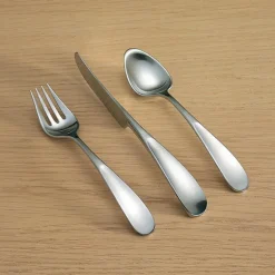 Vivianna barnebestikk 3 deler matt stål