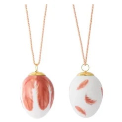 Vårkolleksjon påskeegg 2025 2 stk rødstjertfjær