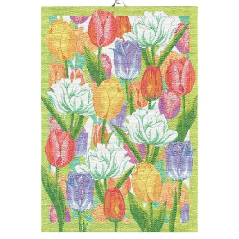 Vårtulipaner kjøkkenhåndkle 35x50 cm