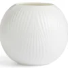 White Folia rosevase 12,5 cm