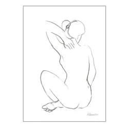 Wild Apple poster 30x40 cm nude sketch i