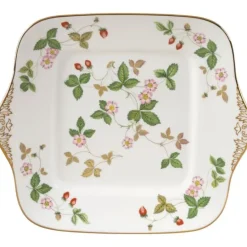 Wild Strawberry serveringsfat firkantet 27 cm