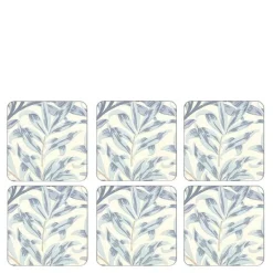 Willow Bough glassunderlag 6 stk blå