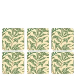 Willow Bough glassunderlag 6 stk grønn