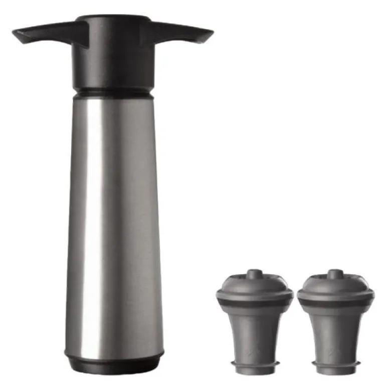 Wine Saver 3 stk svart/sølv