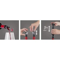 Wine Server & Saver 2 stk svart