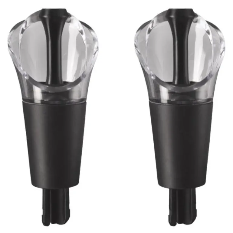 Wine Server Stopper 2 stk svart
