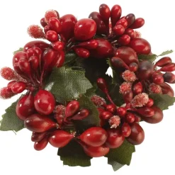 Winter Collage dekorring serviett red berries