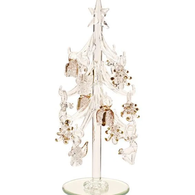 Winter Collage glass juletre 8 cm