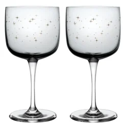 Winter Glow rødvinsglass med stjernedekor 2 stk 27 cl