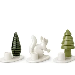 Winter Stories lysestake sett 3 deler ekorn