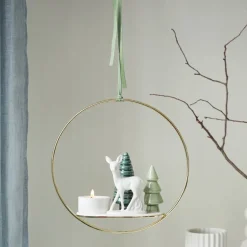 Winter Stories telysholder i ring bambi