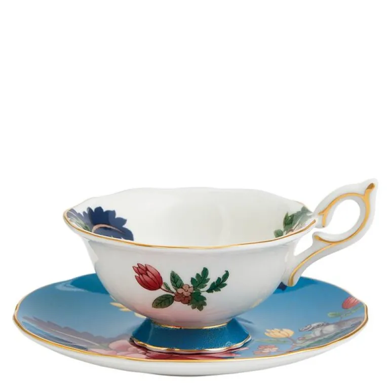 Wonderlust tekopp & asjett sapphire garden