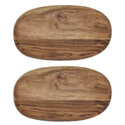 Wood brett 33x19 cm 2 stk akasie