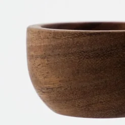 Wood eggeglass 5x3 cm 4 stk natur