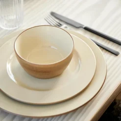 Wood frokosttallerken 22 cm wood/sand