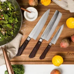 Wood grønnsakskniv 12 cm sølv