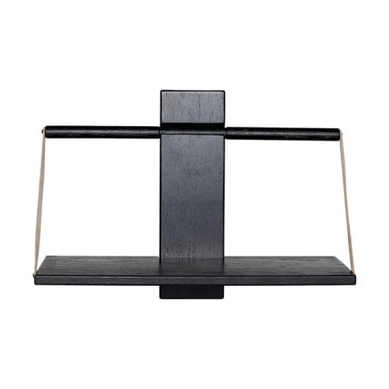 Wood wall hylle 45x20x32 cm svart