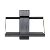 Wood wall hylle 24x18x30 cm svart
