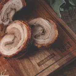 Wooden board skjære- og serveringsfjøl 40x28 cm brun