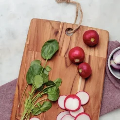 Wooden board skjærefjøl 28x19 cm teak