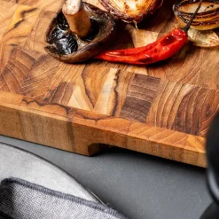 Wooden board skjærefjøl 60x40 cm teak