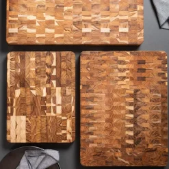 Wooden board skjærefjøl 60x40 cm teak