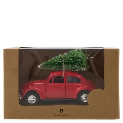 Xmas car dekorasjon 12,5 cm rød