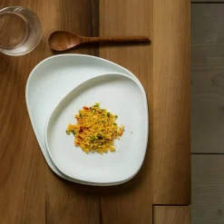 Yayoi dyp tallerken 19x16 cm hvit