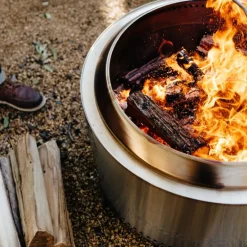 Yukon + stand 2.0 bålpanne 68,5x50,5 cm silver